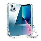 Eiselen Hülle Kompatibel mit iPhone 13 6.1', Anti Gelb Case, Kratzfest, Stoßfest TPU Bumper Handyhülle, Transparent Silikon Durchsichtige Schutzhülle Kompatibel mit iPhone 13