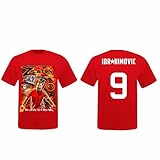Zlatan Ibrahimovic & Manchester United Super Striker T-Shirt (Double XXL (2XL))