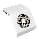 ADHW Nail Zubehör 40W Nagelstaubabsauger Profi Nagel Staubabsaugung Nagelstudio Nageltisch Absaugung mit Lüfter Nagelstaub Maniküre Absaugung Studio Universalstecker Staubsauger (Color : White)