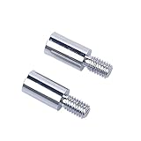 EG STARTS 2x Chrom Arcade DIY Shaft Extender Joystick Verlängerungsstange Extender Wellen Für Sanwa Joystick & Zippyy Joystick & Jamma Extension & Control Ex