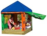 Sandkasten Toni aus Holz mit Pavillon von Gartenpirat®