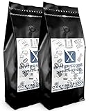 CoffeeXperts Frisch Geröstete Kaffeebohnen Bittersüße Symphonie 2 X 1000 Gramm Barista Espresso Cappuccino - Cezve - Ibrik - Säurearm und ideal für V