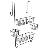 R FLORY Duschregal für Badezimmer, Dusche, ohne Bohren, rostfrei, Mattschw