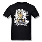 Men Clothing Yu Gi Oh Joey Wheeler T-Shirt Yu-Gi-Oh! Marik Fashion Short Sleeve Black S