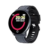 Herren Uhren Mit Bluetooth Smartwatch, Fitnessarmband, Full Touchscreen Watch, wasserdichte Armbanduhr, Smartwatch mit Schlafüberwachung, Pulsmesser, Stoppuhr, Sportuhr, Bluetooth, für iOS