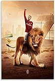 DCPPCPD Leinwand Bilder Kunst Zlatan Ibrahimovic Poster Dekorative Wohnzimmer Poster Schlafzimmer Malerei 60 * 90cm R