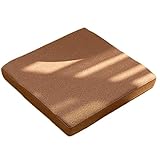 LUOYANFA Square Memory Foam Stuhlkissen,Esszimmerstuhl Kissen Schreibtisch Stuhlkissen mit Abnehmbarer Wäscheabdeckung Feste Farbe Verdicken Sitzpolster Indoor Outdoor-Geb