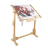 Holzrahmen für Nähen Stickerei Kreuzstich mit Fuß für Bordüren, Nadelarbeiten und Gobelins, 50 cm/80 cm/100 cm., 100x48x80