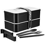 Smart Gorilla Tools - Bento Box | Japanische Lunchbox für den Transport deiner Mahlzeiten | Alternative zur Brotdose, Brotzeitbox und Vesperdose | Kinder & Erwachsene | auslaufsicher & B
