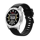 BZYZ Smartwatch, Full-Touchscreen, 1,3-Zoll-Fitnesstracker, Schlaftracker, Stoppuhr, IP68 wasserdichte Fitnessuhr(C)