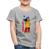 Spreadshirt Yakari Indianer Hey Du Kinder Premium T-Shirt, 110-116, G