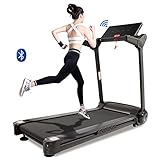 ZELUS Laufband Klappbar 1-15km/h Laufband für Zuhause Große Lauffläche 120X42cm 2HP Elektromotor Fitness Laufband 0-6° Einstellbare Neigung bis 120kg T