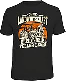 T-Shirt für den Landwirt: Ohne Landwirtschaft bleibt Dein Teller leer! XXXL, Nr.6308