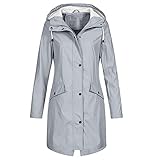 GFGHH Damen Regenjacke Wasserdicht Regenparka mit Kapuze Leicht Winddichte Mantel Übergangsjacke Atmungsaktive Windjacke, Windbreaker Außenbereich Winterjacke Dick Outdoorjacke Skijacke Funktionsjack