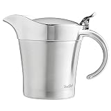 VonShef 500 ml Sauciere Edelstahl Körper - Doppelt isolierter Krug ideal für Soße, Vanillepudding & C