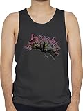 Shirtracer Blumen & Pflanzen - Orchidee Timelapse - XXL - Schwarz - Muster - BCTM072 - Tanktop Herren und Tank-Top M