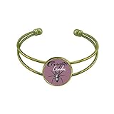 DIYthinker Spinne Insekten Spinnennetz Illustration Muster Armband Armreif Retro Offene Manschette Schmuck