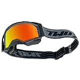 TWO-X ATOM Crossbrille grey - OUTBREAK verspiegelt iridium MX Brille Nasenschutz Motocross Enduro Spiegelglas Motorradbrille Anti Scratch MX Schutzb