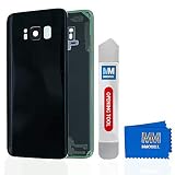 MMOBIEL Backcover Akkudeckel Rück Klappe mit Linse kompatibel mit Samsung Galaxy S8 G950 5.8 Inch (Midnight Black)