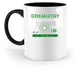 Chemie Ist Wie Kochen - Chemiker Lehrer Schule Geschenk Cool Lustige Sprüche Geburtstag - Zweifarbige Tasse -330ml-Schw