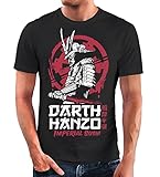 Neverless® Herren T-Shirt Hattori Hanzo Parodie Darth Vader Movie Film Fashion Streetstyle schwarz XS