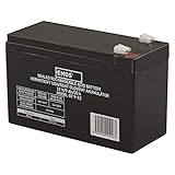 EMOS B9675 Wartungsfreier Bleiakku/Bleiakkumulator für Kinderfahrzeuge, USV-Anlagen, 12V, 9 Ah, faston 6,3 mm, 12 V