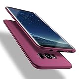 X-level Samusung Galaxy S8 Hülle, [Guadian Serie] Soft Flex Silikon [Weinrot] Premium TPU Echtes Telefongefühl Handyhülle Schutzhülle für Samsung Galaxy S8 5,8 Zoll Case C