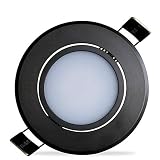 WGGCC Ultra Thin Led-Panel Strahler 3W 5W 7W Spot-Licht Innenbeleuchtung Europäischen Luxus Aluminium Spotlights Kreative Runde Schwarze Decke Nach Unten Lampen Für Küche Foyer Halle Galerie Lighting