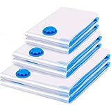 6 Stück -Premium Vacuum bags for clothing, Vakuumbeutel für Kleidung Staubsauger geeignet-Vakuumbeutel - Gross 100x80 Mittel 80x60 Klein 60x40 - .Vacuum bags for clothing, Vakuumbeutel für Kleidung