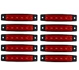 10x 6 SMD LED Begrenzungsleuchten Rot 12V 24V Positionsleuchten LKW Anhäng