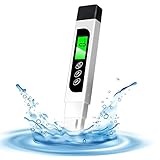 Sammiu Digitale Wasserqualität Tester, 3 in 1 TDS Meter, EC Meter und Temperatur Meter, Messbereich 0-9999ppm, Ideal Wasser Tester für Trinkwasser, Aquarien,