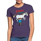 Spreadshirt Pippi Langstrumpf Pippi Und Kleiner Onkel Frauen T-Shirt, XXL, Dunk