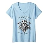 Damen Mir Reichts Ich Geh Plündern Wikinger Kostüm Germanen T-Shirt mit V