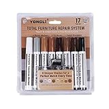 Yushu Reparaturstift für Möbel zum Abdecken von Flecken und Kratzern, Holzspachtel, Verfärbung von Möbeln, Schränken, T