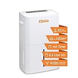 Climia CTK 240 elektrischer Bautrockner mit ökologischem Kühlmittel, Luftentfeuchter (max. 30 l/Tag) geeignet für Räume bis 230 m3
