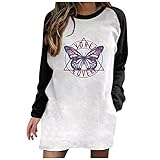 AMhomely Damen Tops Blusen Tuniken Tops für Damen Halloween Damen Lässig Bedruckt Damen Sweatshirt Tops Casaul Langarm Tops Herbst Retro Sweatshirts Pullover 2692