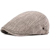 DYGM BERETEN Frühling Herbst Cap Hat Retro Newsboy Efeu Flache Kappe Vintage Gestreiften Künstler Maler Mütze Einstellbare Männer Frauen Baret Cap 55-60cm Einstellb