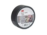 3M Gewebeklebeband 1900, Duct-Tape, Starkes Panzer-Tape, Reparatur-Klebeband, 50 mm x 50 m, Schwarz (1-er Pack)