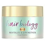 Hair Biology Meno Balance Revitalize & Strengthen Haarmaske, Für Dünner Werdendes Haar, Mit Pro-V Und Vitamin B7, Haarausfall Wechseljahre, Haarpflege, Haarkur, Haarmaske, Haarpflege Glanz, 160