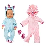Puppen-Overall-Sets, Mädchenpuppe Set Puppe Dekoration Kleid Gürtel 2 Paar Schuhe 18-Zoll-Puppe Blau R