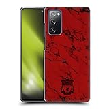 Head Case Designs Offizielle Zugelassen Liverpool Football Club Rotes Marmor Wappen & Liverbird Muster 1 Harte Rueckseiten Handyhülle Hülle Huelle kompatibel mit Samsung Galaxy S20 FE / 5G