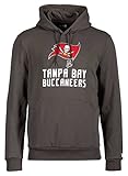 New Era - NFL Tampa Bay Buccaneers Team Logo and Name Hoodie Farbe Dunkelgrau, Größe XS