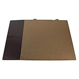 BCZAMD 3D-Drucker Upgrade Bauplatte 310x310 mm / 12,2x12,2 Zoll Beidseitig strukturierte PEI-Federstahlplatte Pulverbeschichtete Platte + Magnetplatte mit Klebeplattform für CR10 CR10S