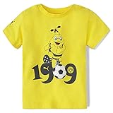 PUMA Unisex Kinder, BVB Minicats Graphic Tee T-shirt, Cyber Yellow-Black, 86