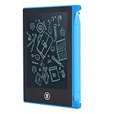 4,5-Zoll-Schreibtafel, LCD-Zeichnungstablett Handschrift Papierloser Notizblock Energieeffiziente Kalligraphie-Übungstafel Flexibles LCD-Panel Ultradünn für Heimarbeit(Blau)