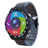 LMGKS Smart Watch Android 10.7 WiFi Dual Camera Allwheel Touch 4G Smartwatches People RAM 4G ROM 128G GPS W