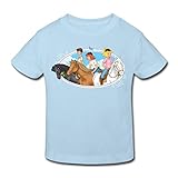 Spreadshirt Bibi Und Tina Ausritt Mit Alexander Amadeus Sabrina Und Maharadscha Kinder Bio-T-Shirt, 134-140, Hellb