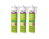 3x Illbruck LD703 Maleracryl für feuchte und saugende Untergründe, überstreichbar überputzbar für Innen und Aussen 310ml W