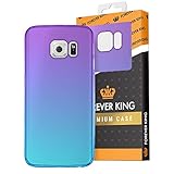 ForeverKing Halbtransparente Rainbow Schutzhülle Kompatibel mit Samsung Galaxy S6 Edge, Farbverlauf Unicorn Color, Handyhülle, Case, Hülle, Smartphone Case,