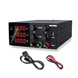 Variable Stromversorgung 3 0V 10A. Labor DC Netzteil einstellbare Laborstromquelle digital for Telefonreparatur + Kurzschlussschutz Elektrische Steuergeräte. (Output Voltage : 30V 5A)